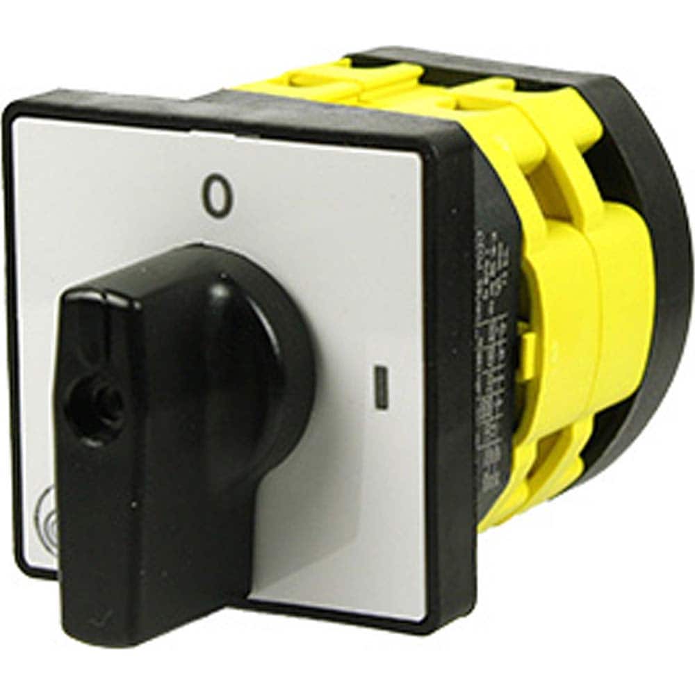 Automation Systems Interconnect - Cam & Disconnect Switches; Enclosure Type: Open ; Fused: NonFused ; Amperage: 20 ; Contact Form: SPDT ; Voltage: 600 VAC ; Horsepower at 3 Phase: 2 @ 240 V - Exact Tooling