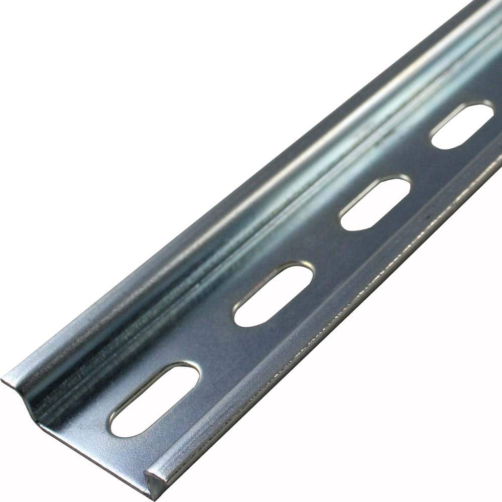 Automation Systems Interconnect - DIN Rail; Product Type: Din Rail ; Material: Steel ; Color: Gray ; Overall Width (mm): 35 ; Overall Width (Decimal Inch): 1.378 ; Overall Length (Decimal Inch): 39.37 - Exact Tooling