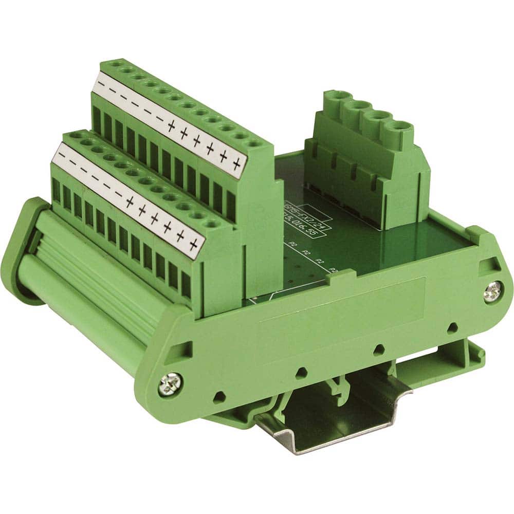 Automation Systems Interconnect - Terminal Blocks; Block Type: Wiring ; Mounting Type: DIN Rail ; Voltage: 250 VAC/VDC ; Amperage: 30 ; Number of Contacts: 28 ; Number of Poles: 28 - Exact Tooling