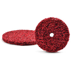 Superior Abrasives - 4 x 1/2" Extra Coarse Ceramic Deburring Disc - Exact Tooling