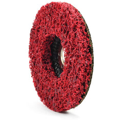 Superior Abrasives - 4-1/2 x 1/2" Extra Coarse Ceramic Deburring Disc - Exact Tooling