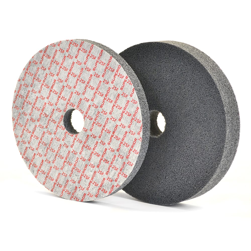 Superior Abrasives - Deburring Wheels; Wheel Type: Unitized ; Wheel Diameter (Inch): 6 ; Center Hole Size (Inch): 1 ; Abrasive Material: Silicon Carbide ; Grade: Fine ; Density: 2 - Exact Tooling