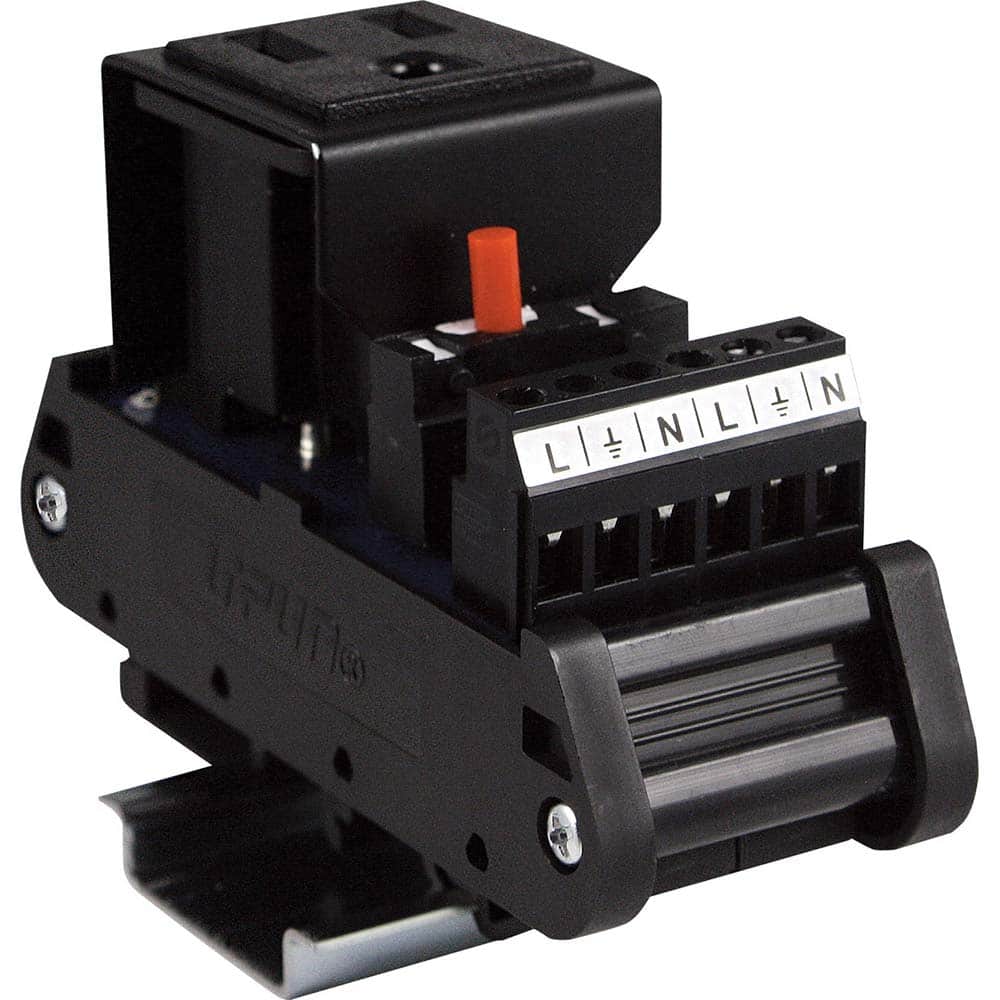 Automation Systems Interconnect - Interface Relay Modules; Input Amperage (mA): 15 ; Input Amperage: 0.01 ; Coil Voltage: 120 VAC ; Mounting Type: DIN Rail ; For Use With: Providing AC outlet in a Panel - Exact Tooling