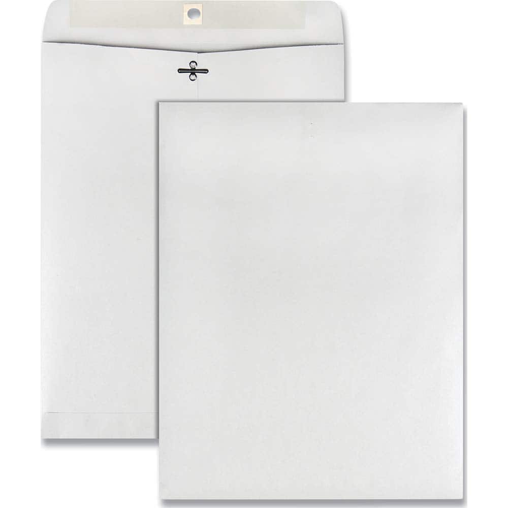 Quality Park - Mailers, Sheets & Envelopes; Type: Clasp Envelope ; Style: Clasp w/Gummed Flap ; Width (Inch): 13 ; Length (Inch): 10 ; Box Quantity: 100 ; Size: 10 x 13 - Exact Tooling