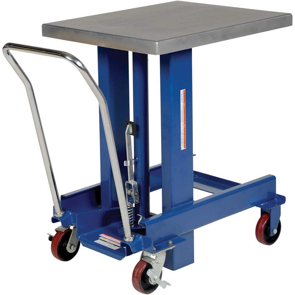 Vestil - Lifting Tables; Type: Lift Table ; Lift Style: Post ; Style: Foot Pump ; Load Capacity (Lb.): 2000.000 ; Minimum Height (Inch): 36-3/4 ; Lift Height (Inch): 60-3/4 - Exact Tooling