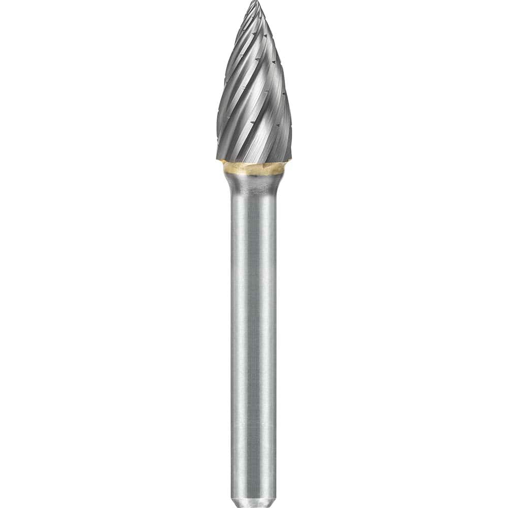 SGS Pro - SG-2, 5/16" Cut Diam, 1/4" Shank Length, NG6, Tungsten Carbide Pointed Tree Burr - Exact Tooling