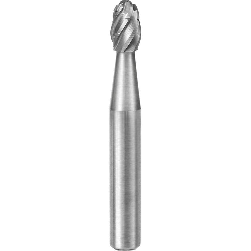 SGS Pro - SE-1, 1/4" Cut Diam, 1/4" Shank Length, NG6, Tungsten Carbide Oval Burr - Exact Tooling