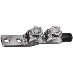 Burndy - Ring Terminals; Terminal Type: Rectangle ; Insulation Type: NonInsulated ; Connection Type: Lug ; Compatible Wire Size (AWG): 4-1 (Strand) ; Stud Size (Inch): 5/16 ; Color: Copper - Exact Tooling