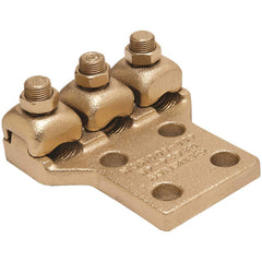Burndy - Ring Terminals; Terminal Type: Rectangle ; Insulation Type: NonInsulated ; Connection Type: Lug ; Compatible Wire Size (kcmil): 400-500 ; Stud Size (Inch): 1/2 ; Color: Copper - Exact Tooling