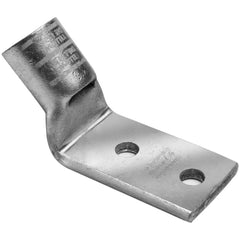 Burndy - Ring Terminals; Terminal Type: Rectangle ; Insulation Type: NonInsulated ; Connection Type: Compression ; Compatible Wire Size (AWG): 6 ; Stud Size (Inch): 1/4 ; Color: Blue - Exact Tooling