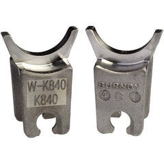 Burndy - Crimper Dies; Tool Type: W-Die ; Size: 0.75" x 1.38" ; Color: Stainless Steel ; For Use With: MD6; MD7 Mechanical; Y500CTHS Hydraulic; PAT600 and PATMD Battery Actuated Crimpers - Exact Tooling