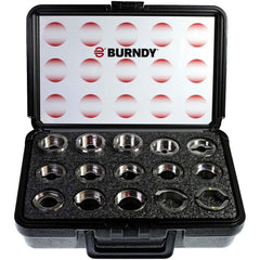 Burndy - Crimper Dies; Tool Type: U-Die Kit ; Size: 14" x 10.5" x 7.75" ; Color: Stainless Steel ; For Use With: Y35; Y750; PAT750; Y46 and PAT46 with PUADP1 Adapter - Exact Tooling