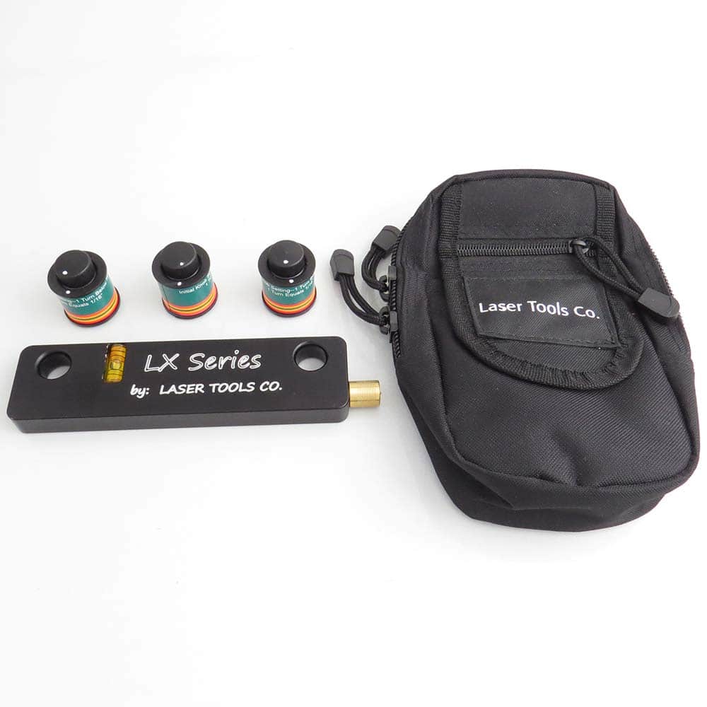 Laser Tools Co. - Level Kits; Level Kit Type: Sheave Alignment System ; Maximum Measuring Range (Feet): 50 ; Beam Color: Green ; Contents: Includes: GLX85 Sheave Alignment Laser with 80mW Red Laser Diode, 3-AP85MT-Green ColorGage Magnetic Targets and AP4 - Exact Tooling