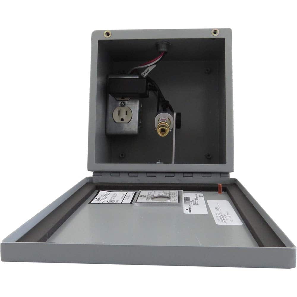 Laser Tools Co. - Level Kits; Level Kit Type: Laser Docking System ; Maximum Measuring Range (Feet): 100 ; Beam Color: Green ; Contents: Includes: GLX58SAC-30 Green Line Laser, AP94 Mounting Bracket, 110VAC receptacle, 8" x 8" x 4" Nema 3 Steel Enclosure - Exact Tooling