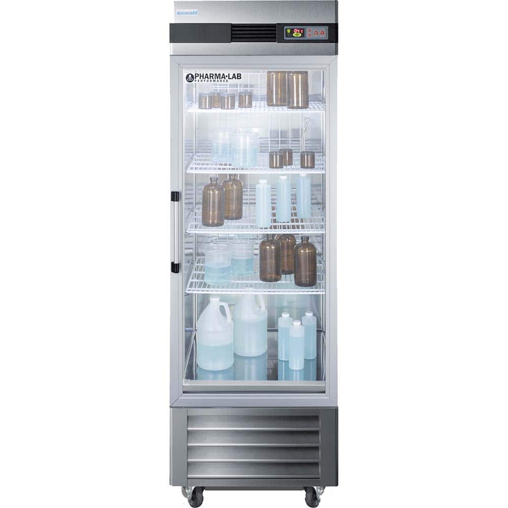 Accucold - Laboratory Refrigerators and Freezers; Type: Pharmacy, Medical-Laboratory Refrigerator ; Volume Capacity: 23 Cu. Ft. ; Minimum Temperature (C): 2.00 ; Maximum Temperature (C): 8.00 ; Width (Inch): 27.5 ; Depth (Inch): 31.0 - Exact Tooling
