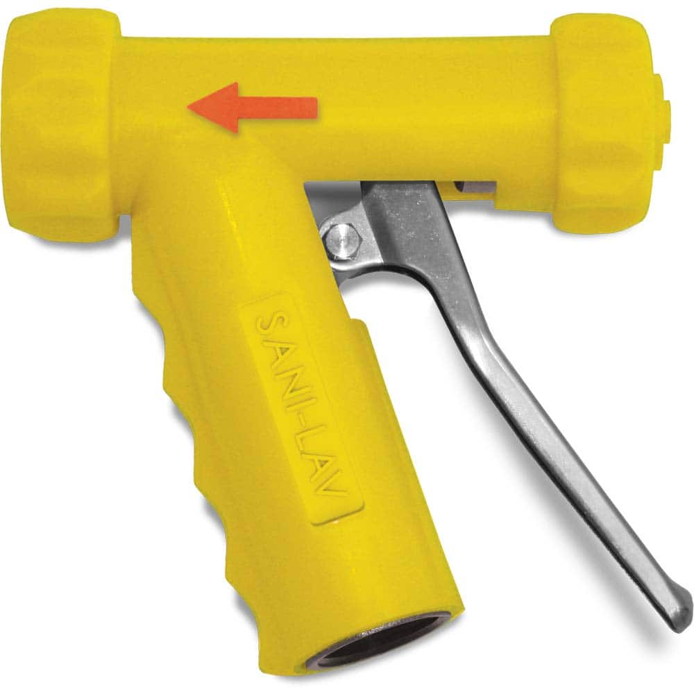 SANI-LAV - Sprayers & Nozzles; Type: Mid-Sized Spray Nozzle ; Color: Yellow ; Connection Type: Female to Male ; Material: Stainless Steel ; Material Grade: N/A ; Pipe Size (Inch): 3/4 - Exact Tooling