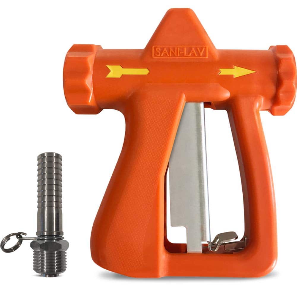SANI-LAV - Sprayers & Nozzles; Type: Spray Nozzle ; Color: Safety Orange ; Connection Type: Female to Male ; Material: Stainless Steel ; Material Grade: N/A ; Gallons Per Minute @ 100 Psi: 8.9 - Exact Tooling