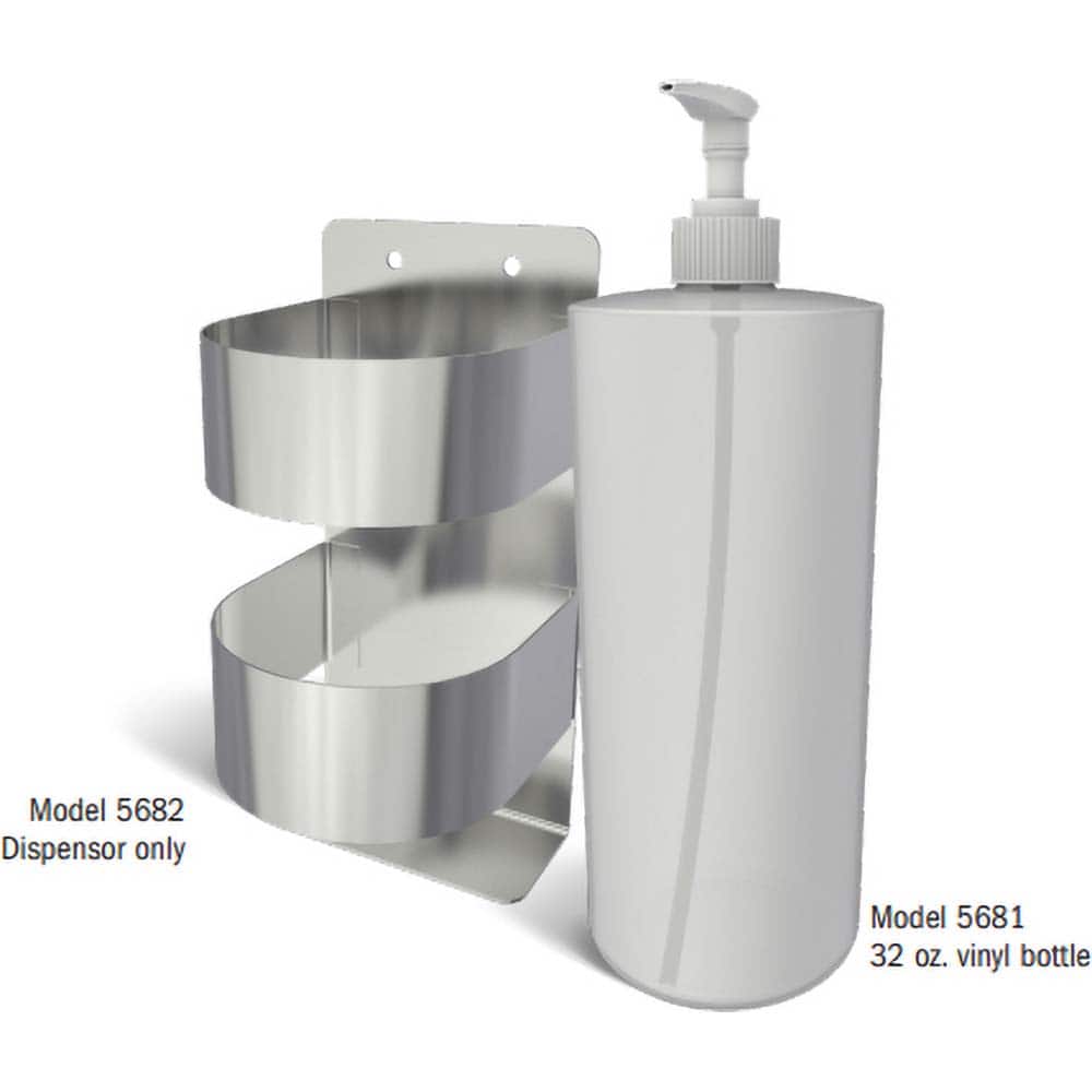 SANI-LAV - Soap, Lotion & Hand Sanitizer Dispensers; Type: Dispenser Holder ; Mounting Style: Wall Mounted ; Form: Liquid ; Capacity: 32 oz ; Operation Mode: Pump ; Material: 304 Stainless Steel - Exact Tooling