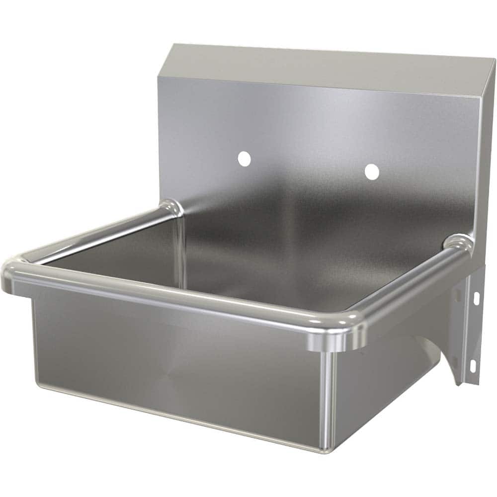 SANI-LAV - Sinks; Type: Wall Mounted Wash Sink ; Outside Length: 20 (Inch); Outside Width: 17-1/2 (Inch); Outside Height: 16-1/2 (Inch); Inside Length: 17 (Inch); Inside Width: 14 (Inch) - Exact Tooling