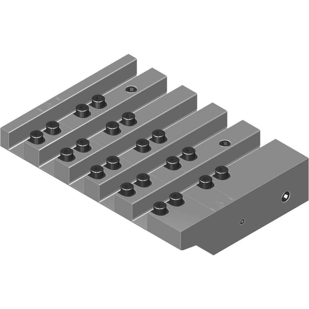 Swiss Gang Plates; Machine Compatibility: Hanwha; For Use With: Hanwha XD35H; Hanwha XD38H; Hanwha XD32H; Number of Stations: 5; Quick Change: Yes; Material: Alloy Steel; Station Size: 5x16mm; Additional Information: Only ARNO split-shank ™FAST CHANGE ™