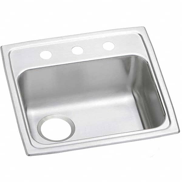 ELKAY - Stainless Steel Sinks Type: Drop In Sink Outside Length: 19-1/2 (Inch) - Exact Tooling