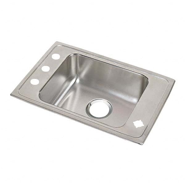 ELKAY - Stainless Steel Sinks Type: Drop In Sink Outside Length: 31 (Inch) - Exact Tooling