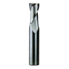1/2 Dia. x 4 Overall Length 2-Flute Square End Solid Carbide SE End Mill-Round Shank-Center Cut-AlTiN - Exact Tooling