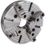 4-Jaw(2Pc) Independent Forged Steel Body Chuck 16" A2-6, 3.94" Hole, - Exact Tooling