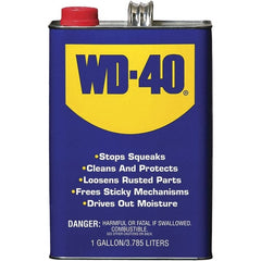 WD-40 - 1 Gal Multi-Use Product - Bulk, Liquid, Stop Squeaks, Removes & Protects, Loosens Rusted Parts, Free Sticky Mechanisms, Drives Out Moisture - Exact Tooling
