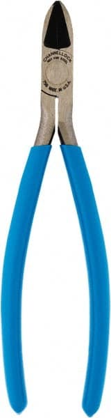 Channellock - 7-1/2" OAL, 10-20 AWG Capacity, Flush Cutter - 0.91" Jaw Length, PVC Handle - Exact Tooling