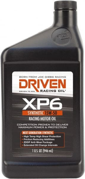 Joe Gibbs Driven Racing Oil - 1 Quart Synthetic Racing Oil - Grade 15W-50 - Exact Tooling