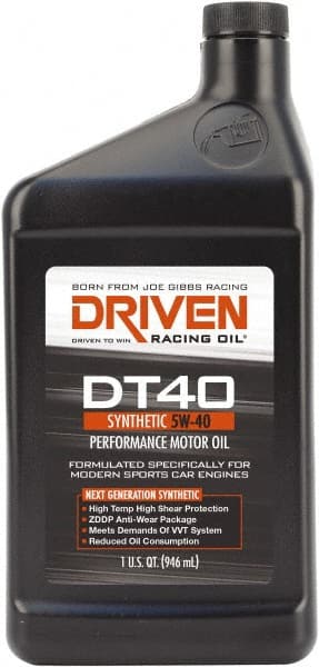 Joe Gibbs Driven Racing Oil - 1 Quart Synthetic Engine Oil - Grade 5W-40 - Exact Tooling