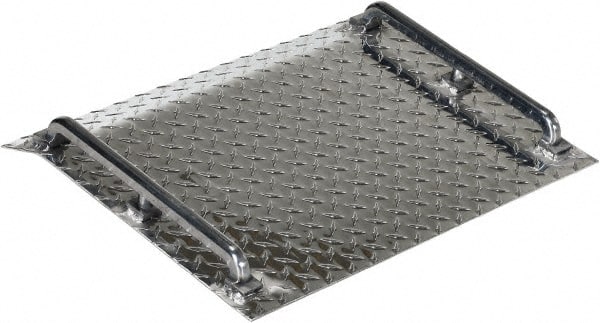 Vestil - 500 Lb Aluminum Dock Plate - 18" Long x 36" Wide x 9" High - Exact Tooling
