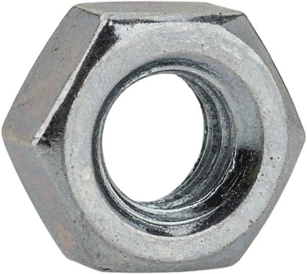 Value Collection - M6x1.00 Metric Coarse Steel Right Hand Hex Nut - 10mm Across Flats, 5mm High, Hot Dipped Galvanized Finish - Exact Tooling