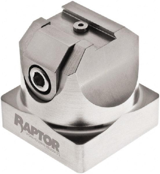 Raptor Workholding - 3/4" Jaw Width, 2-1/8" High x 2.07" Long x 2.07" Wide Dovetail Vise - For Use with 4 & 5 Axis Workholding Systems - Exact Tooling