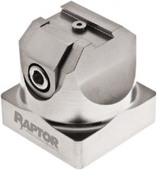 Raptor Workholding - 3/4" Jaw Width, 2-1/8" High x 2.07" Long x 2.07" Wide Dovetail Vise - For Use with 4 & 5 Axis Workholding Systems - Exact Tooling