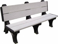 Vestil - 4' Long x 28" Wide, Recycled Plastic Bench Seat - Exact Tooling