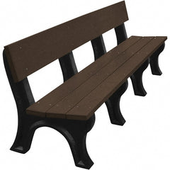 Vestil - 8' Long x 26-1/4" Wide, Recycled Plastic Bench Seat - Exact Tooling