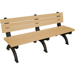 Vestil - 6' Long x 29" Wide, Recycled Plastic Bench Seat - Exact Tooling