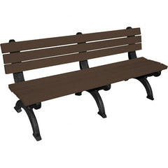 Vestil - 6' Long x 29" Wide, Recycled Plastic Bench Seat - Exact Tooling