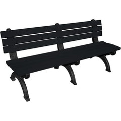 Vestil - 6' Long x 29" Wide, Recycled Plastic Bench Seat - Exact Tooling