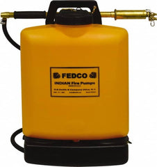 Smith Indian - 5 Gal Chemical Safe Garden Fire Pump - Polyethylene Tank, Wide Mouth, Reinforced Hose - Exact Tooling