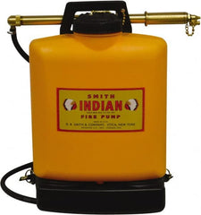 Smith Indian - 5 Gal Chemical Safe Garden Fire Pump - Polyethylene Tank, Wide Mouth, Reinforced Hose - Exact Tooling