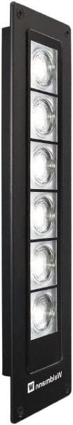 Waldmann Lighting - 24 VDC, 13 Watt, LED, Linear Machine Light - Direct Mount, 3m Cord, IP67, Black - Exact Tooling