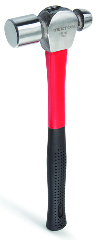 48 oz Ball Pein Hammer - Fiberglass Handle - Exact Tooling
