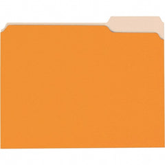 Universal One - 8-1/2 x 11", Letter Size, Orange/Light Orange, File Folders with Top Tab - 11 Point Stock, 1/3 Tab Cut Location - Exact Tooling