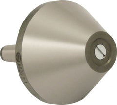 Bison - MT2 Morse Taper Shank, 60mm Head Diam, Live Center - 5,000 Max RPM, 30mm Point Diam, 1.38" Point Len, 400 Lb Max Workpc, Bull Nose Point - Exact Tooling