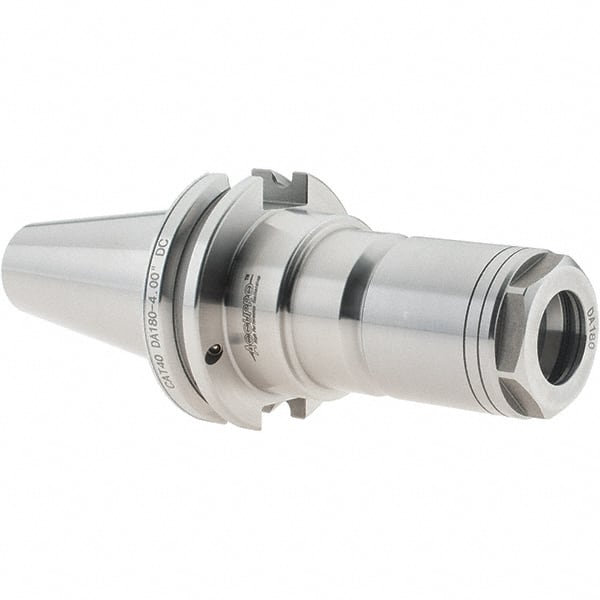 Accupro - 3/64" to 9/16" Capacity, 4" Projection, CAT40 Dual Contact Taper, DA180 Collet Chuck - 6-11/16" OAL - Exact Tooling