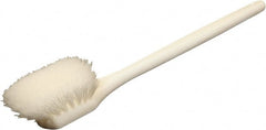 O-Cedar - 2" Bristle Length, Nylon Utility Scrub Brush - 20" Long x 3" Wide Head, 20" OAL, White, Foam Block - Exact Tooling
