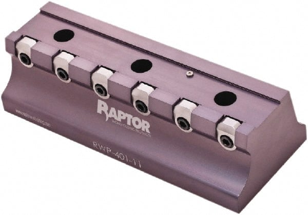 Raptor Workholding - 1-1/2" Jaw Width, 12" High x 17" Long x 7" Wide Dovetail Vise - For Use with 4 & 5 Axis Workholding Systems - Exact Tooling